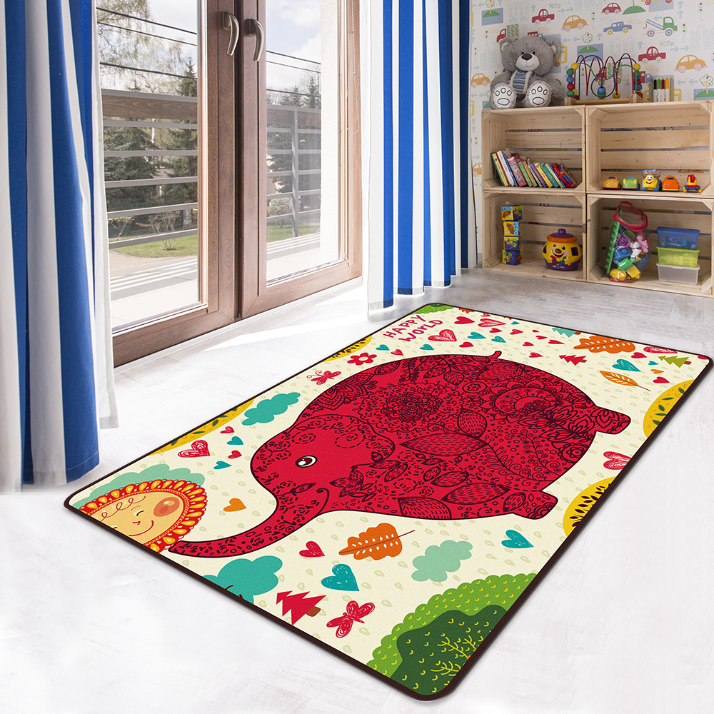 Colorful Children Room Bedroom Bed Blanket Super Soft Carpet Can Be Washed By Ma