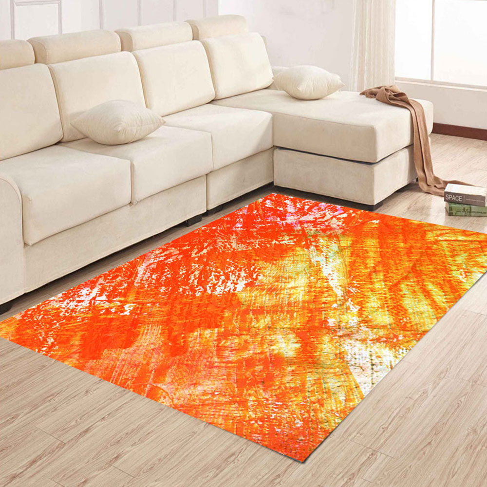 Home Floor Mat Brief Style Soft Non-Slip Carpet