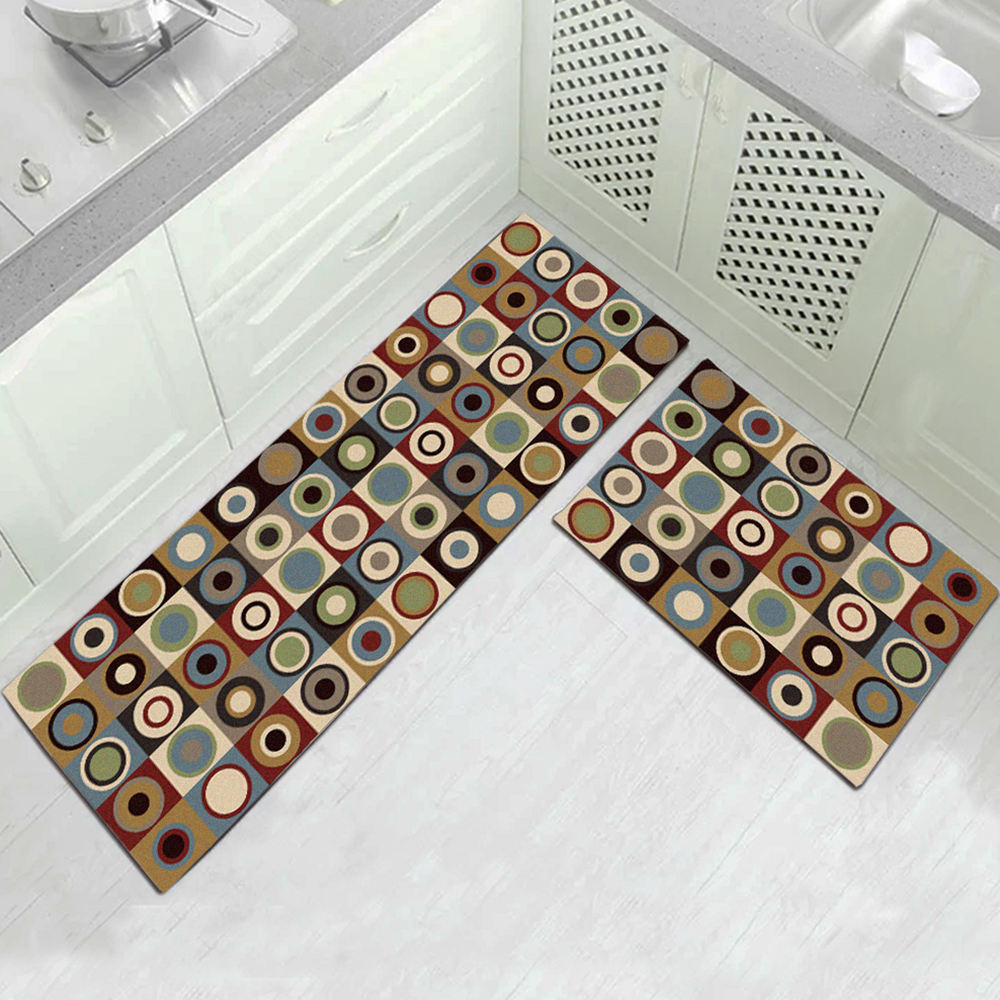 Multicolor Round Square Kitchen and Bedroom Carpets Are Machine Washable