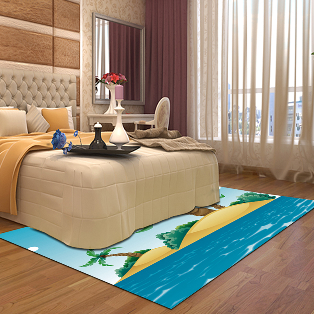 Modern Minimalist Bedroom Bedside Carpet