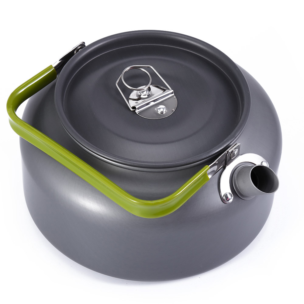 Aluminum 1.2L Portable Coffee Pot Water Kettle Teapot with Mesh Bag