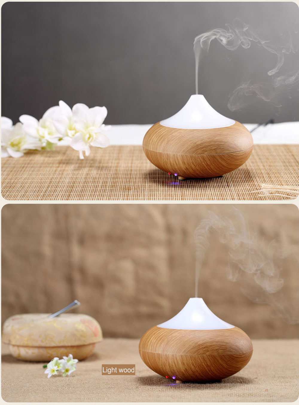 GX Diffuser GX - 02K Perfume Aromatherapy Diffuser Ultrasonic Humidifier Air Purifier LED Light for Home Conditioning