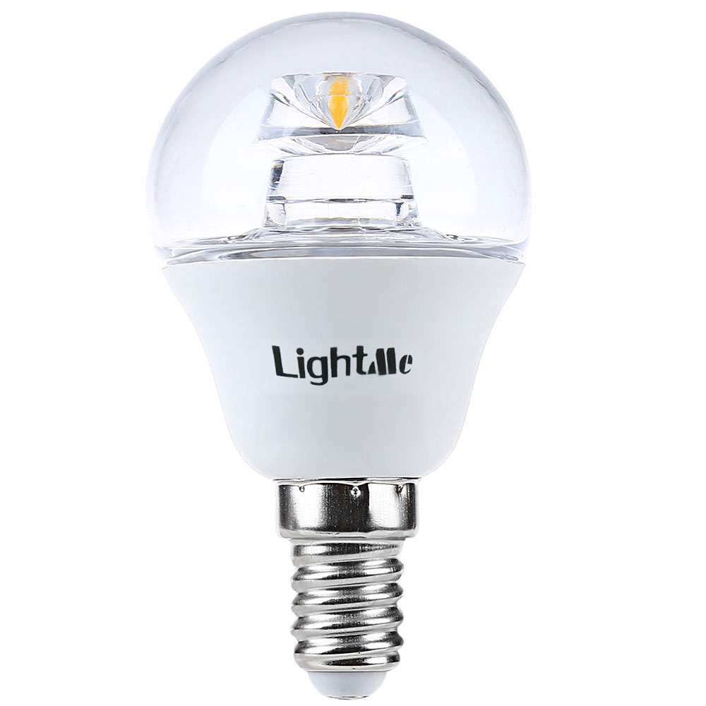 Lightme 4Pcs 5W 110-240V 420Lm E14 P45 LED Bulbs