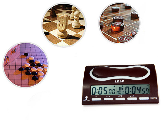 LEAP PQ9903A Professional Chess Clock I-go Count Up Down Timer for Game Competition
