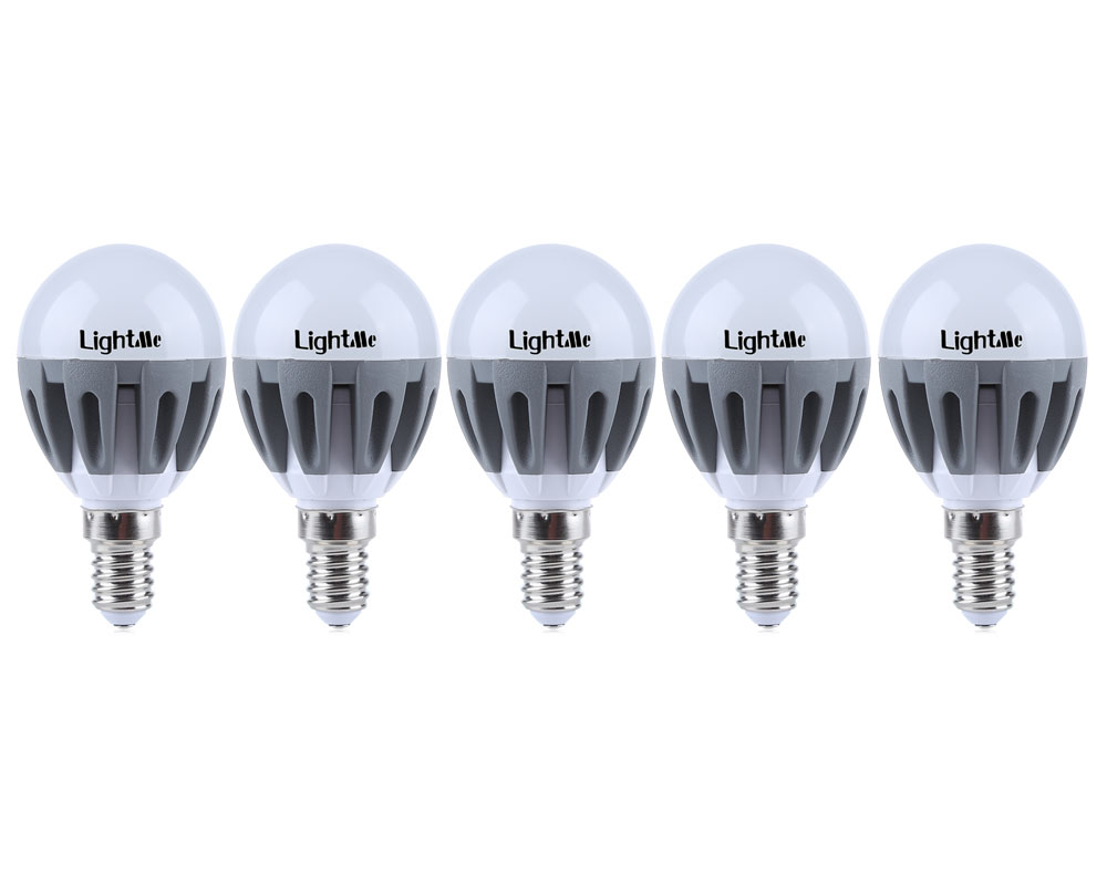 Lightme 5Pcs E14 220-240V G45 3W LED Bulb SMD 2835 Spot Globe Lamps Energy Efficient Lighting