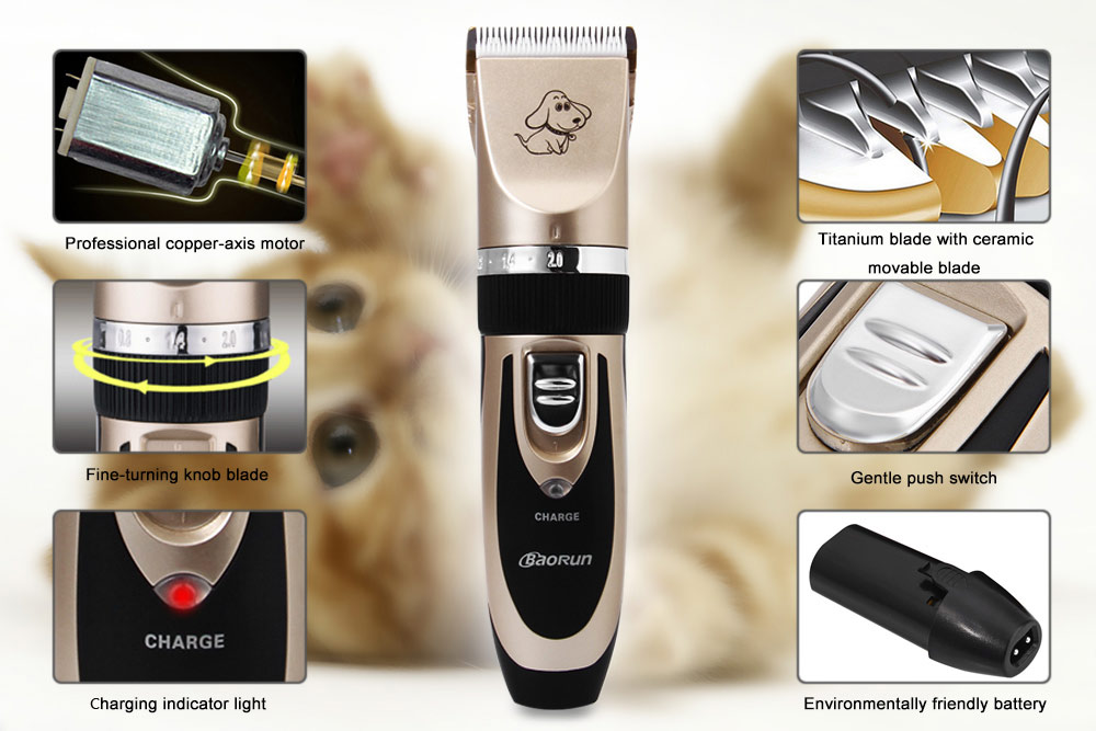 938 Rechargeable Cordless Dog Hair Clipper with Grooming Kit for House Animals