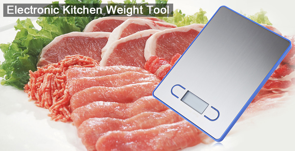 5kg 1g LCD Display Digital Scale Electronic Kitchen Food Diet Weight Tool
