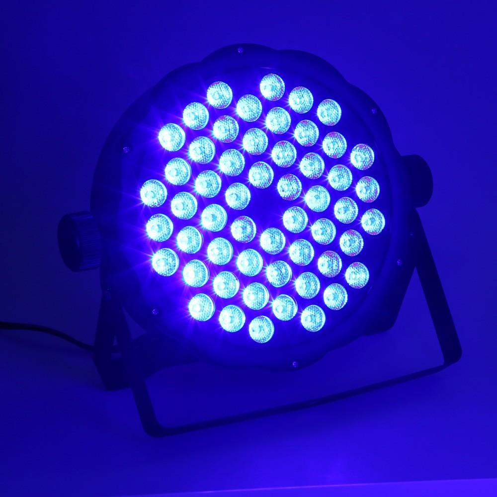 AC110 - 220V 54 x 1.5W RGB LED Flat Par Light Stage Lighting Laser Projector Party Lamp