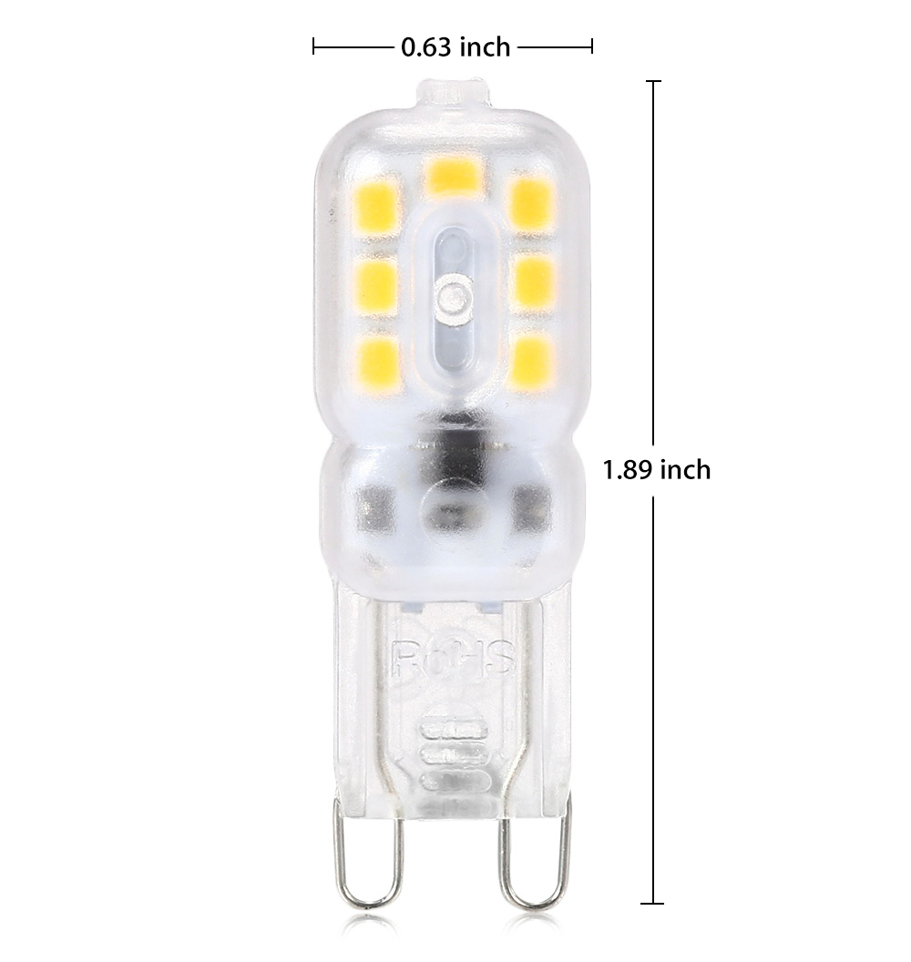 G9 220V 2.5W 200 - 250LM 14 LEDs Dimmable Light Bulb with Transparent Mask