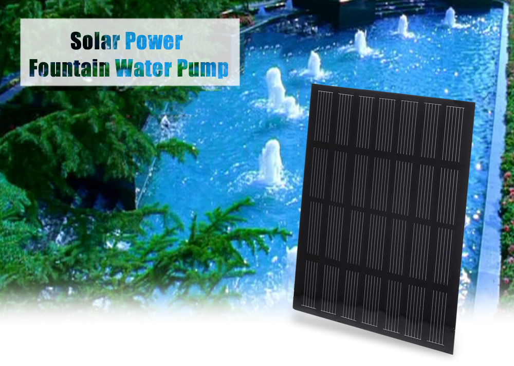 0712A Solar Power Panel Submersible Fountain Pond Water Pump