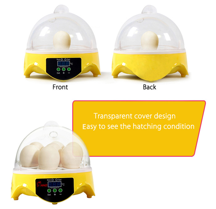 HHD Automatic Digital 7 Eggs Incubator for Duck Bird Chicken Egg