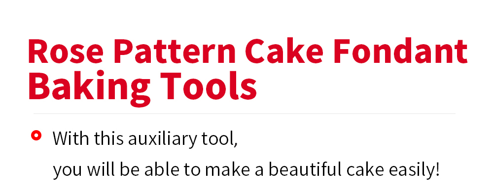 Rose Pattern Cake Fondant Baking Tool Dessert Decorating Mold
