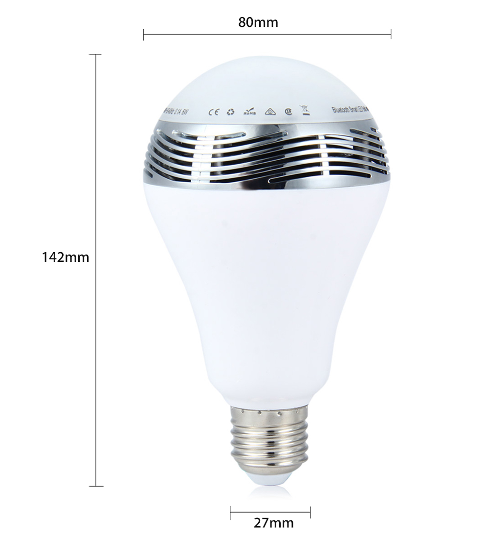 BL-05 Bluetooth Color Changing LED Light Bulb with Speaker