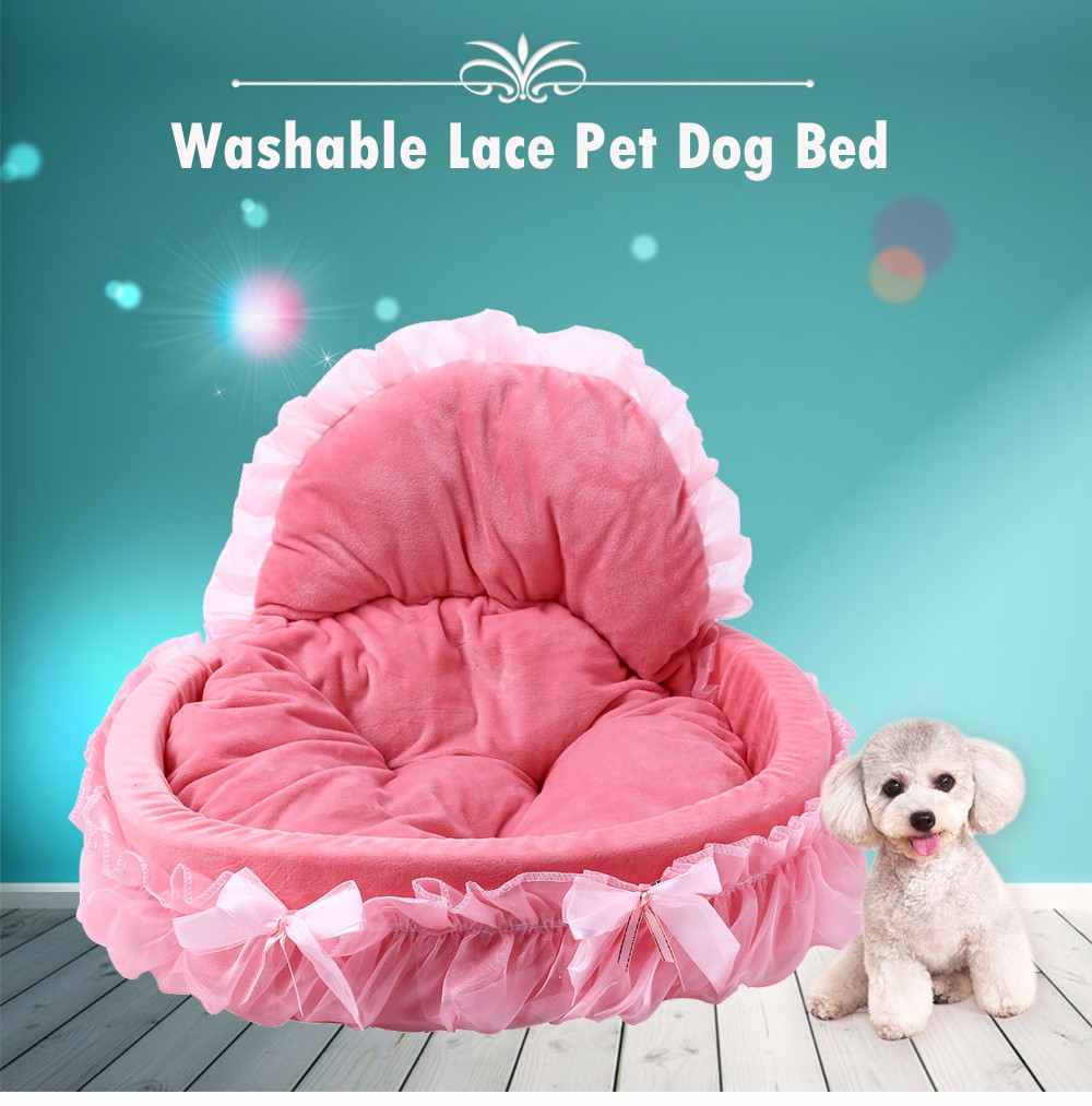 Kimpets Soft Washable Lace Pet Dog Cat Bed House Nest Pad