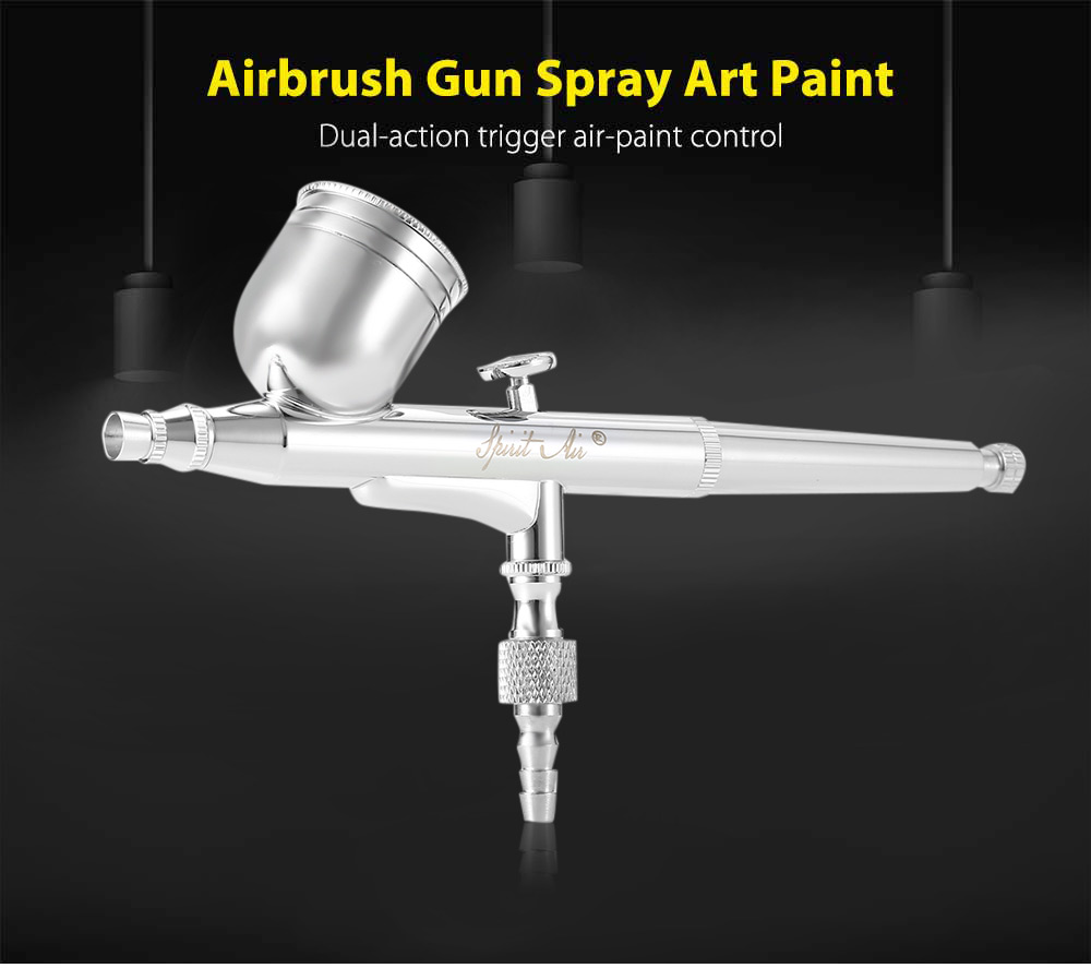 Spirit air BT - 130 0.2mm Gravity Feed Dual Action Airbrush Paint Spray Gun Kit
