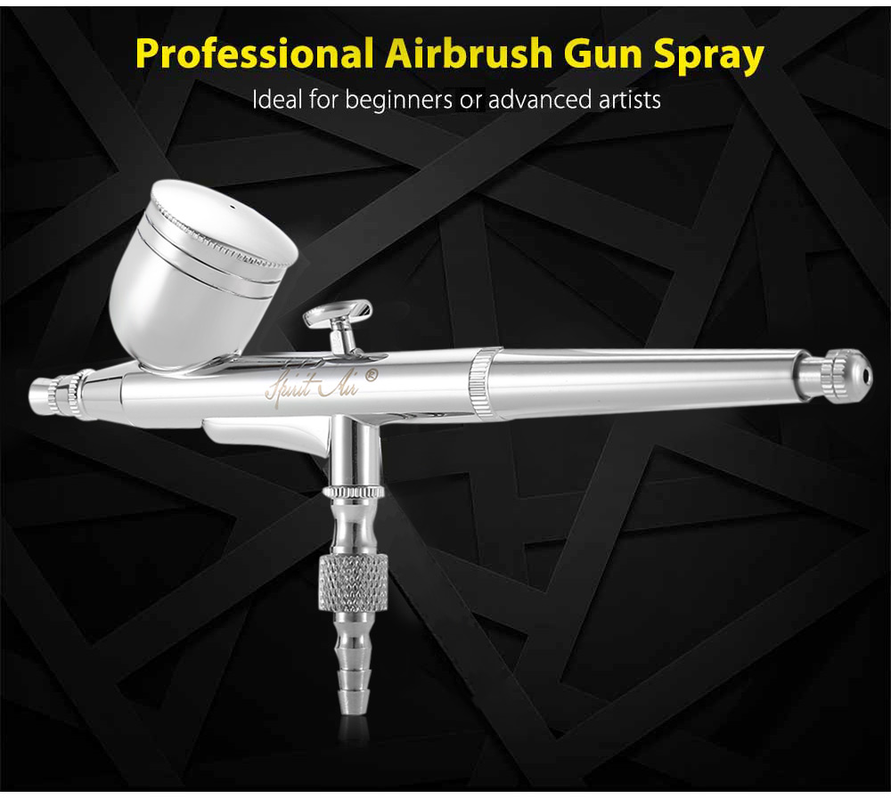 Spirit air BT - 130 0.2mm Gravity Feed Dual Action Airbrush Paint Spray Gun Kit