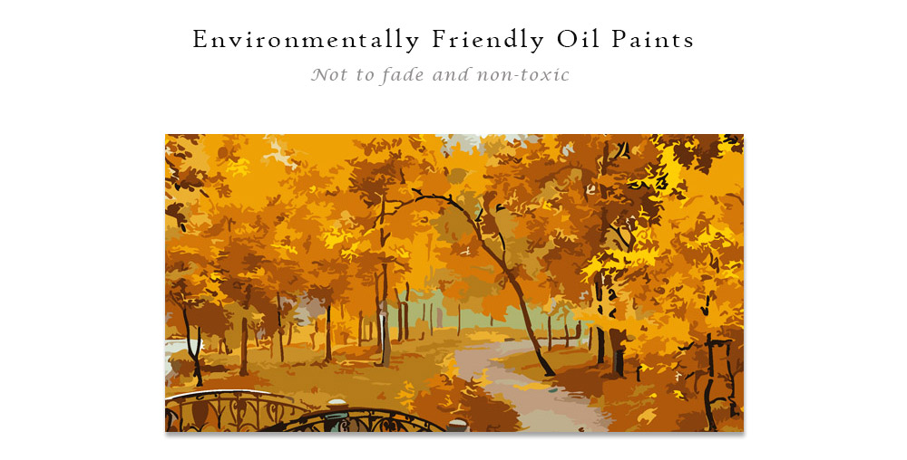 Autumn Landscape DIY Digital Oil Hand Painting Wall Decoration