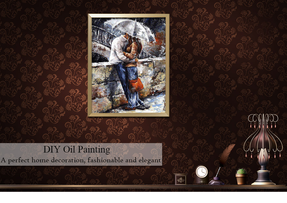 Romantic Lover DIY Digital Oil Hand Painting Wall Decoration