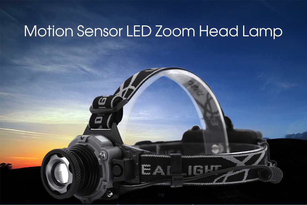 Shengfeihuo Motion Sensor LED Zoom Hard Light Rechargeable Head Lamp