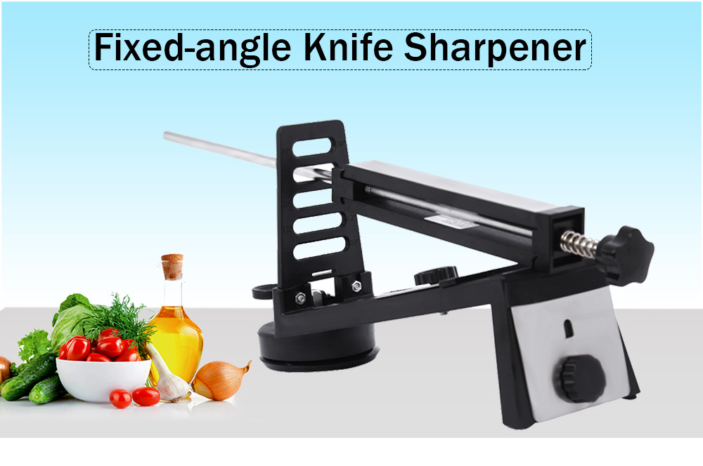 DMD Professional Fixed-angle Knife Sharpener with 3 Whetstones