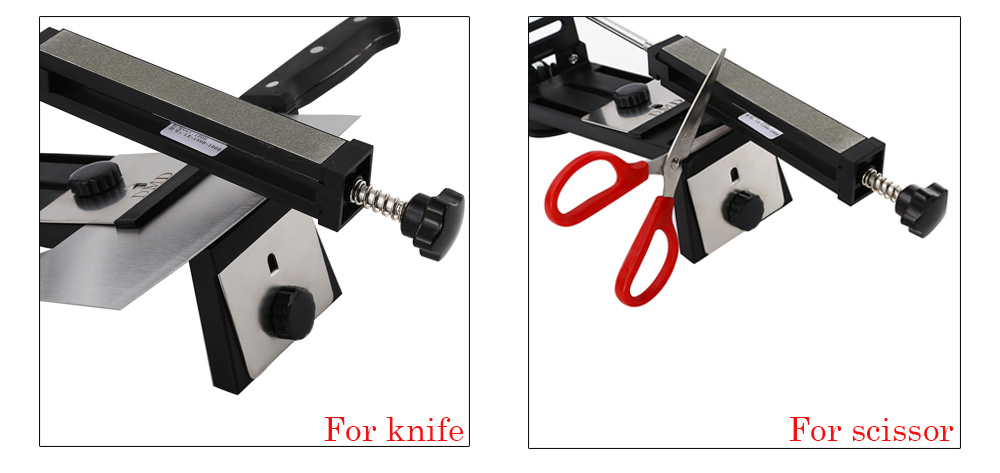 DMD Professional Fixed-angle Knife Sharpener with 3 Whetstones