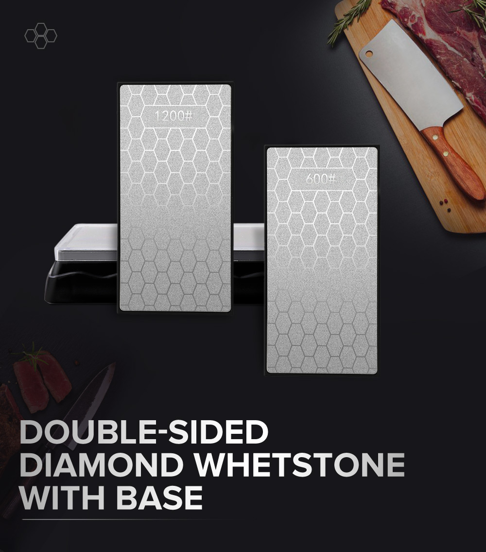 DMD Professional Double-sided Diamond Whetstone Knife Sharpener Kitchen Tools