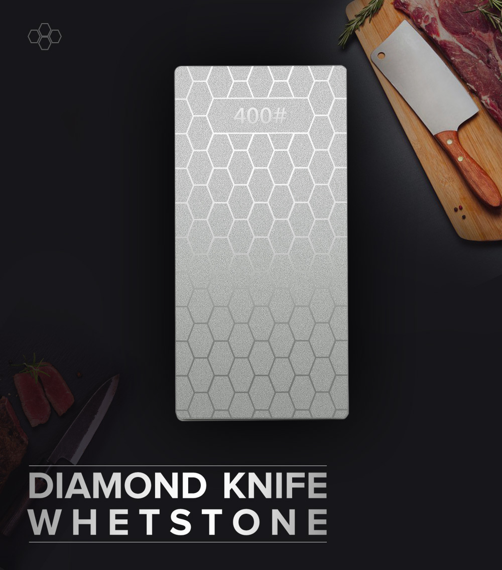 DMD 400 Grit Professional Angle Diamond Sharpener Knife Whetstone