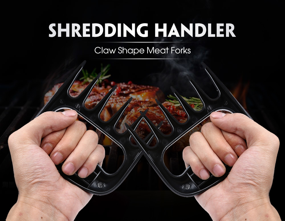 2pcs Claw Shape Meat Forks Shredding Handler Pork Chicken Shredder Barbecue Tools