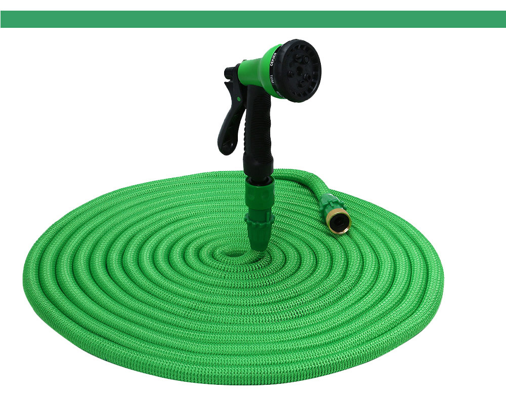Expandable Garden Magic Hose Water Pipe with 8 in 1 Spray Gun