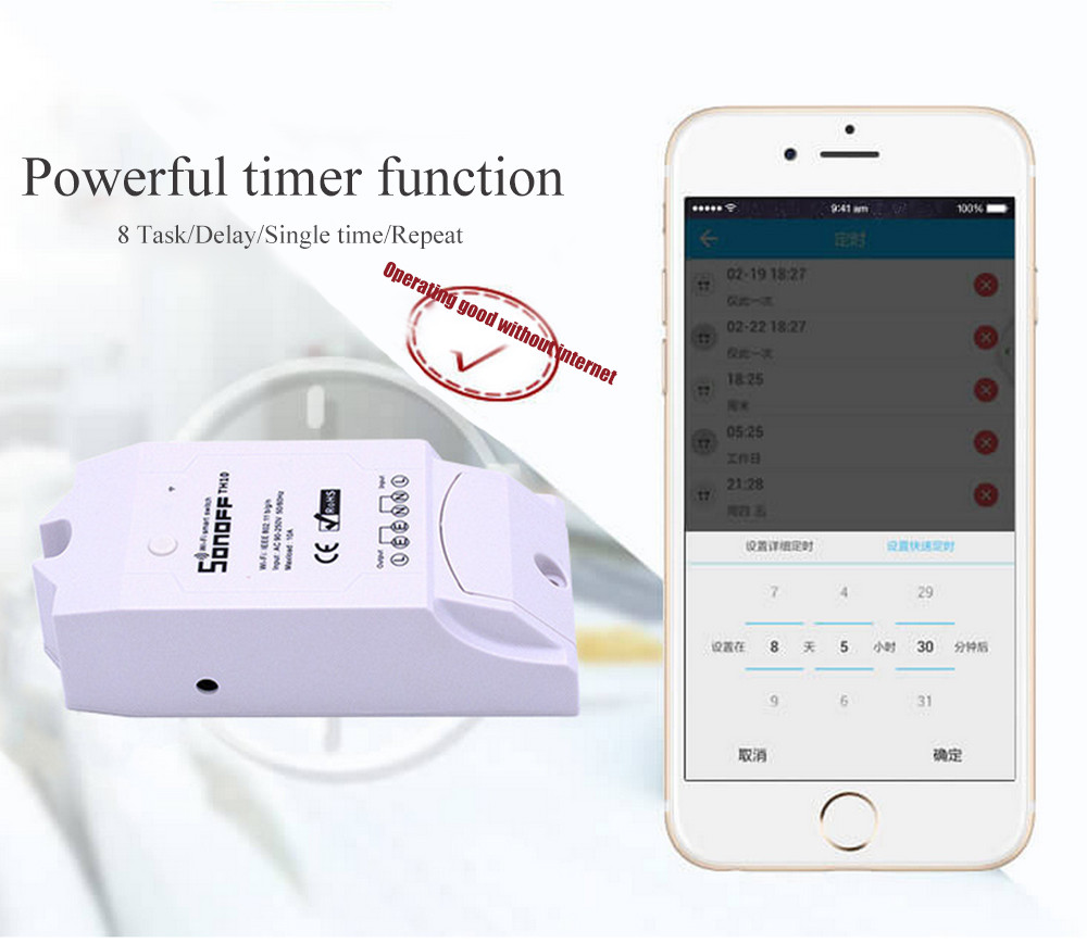 Temperature Humidity Controller Smart Home WiFi Wireless Timing Switch