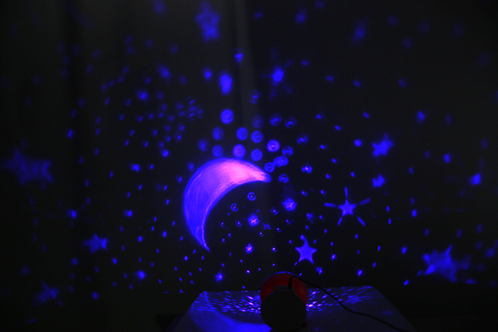 3 Modes LED Rotating Star Light Projection Lamp
