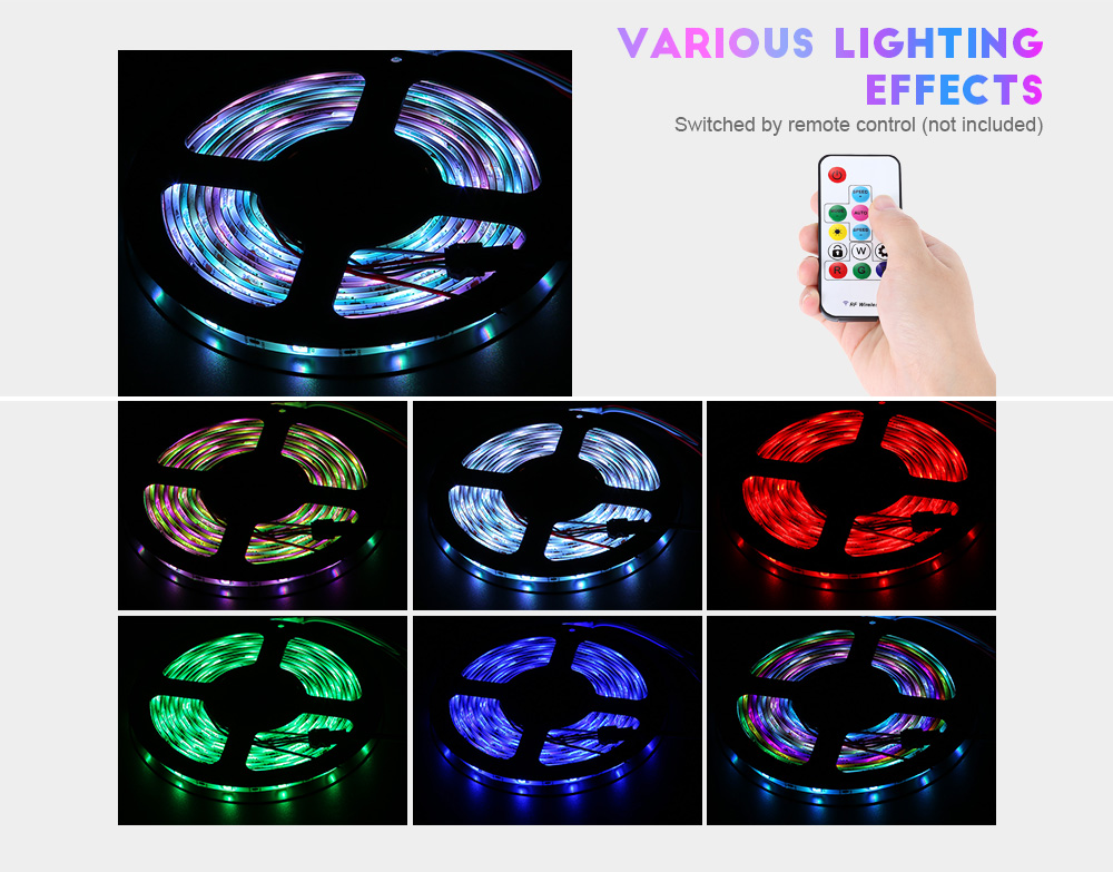 4.94m 150 LEDs RGB Waterproof Colorful Dimmable Flexible Epoxy Dripping LED Strip Rope Light for Indoor Outdoor Use Home Decor