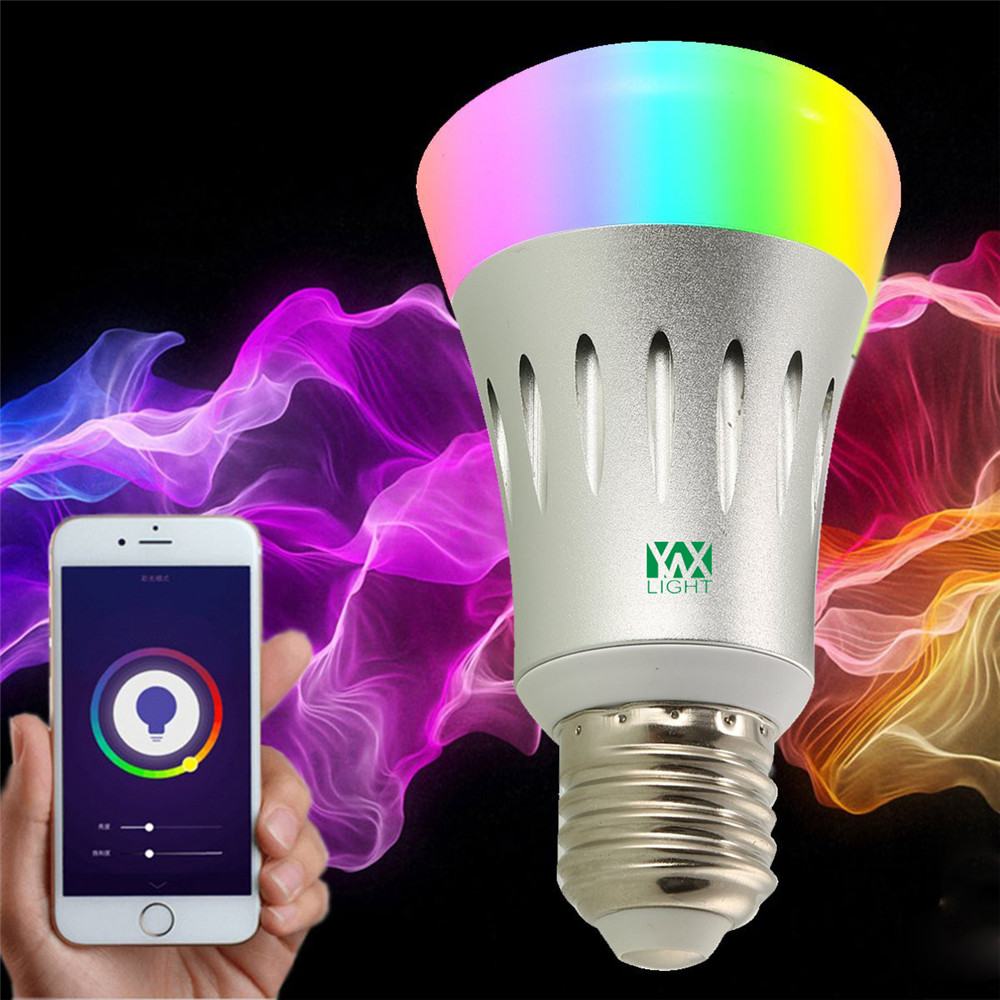 Ywxlight CC - 03 E27 Wi-Fi Multicolored Led Bulbs Dimmable Smartphone Controlled Ac 85 - 265V