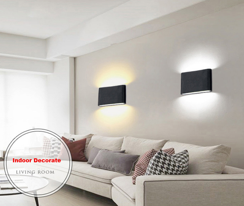 Jiawen Led Wall Lamp 6W 2835SMD Outdoor/Indoor Wall Lights Garden Lights for Living Room Corridor Decoration Lighting