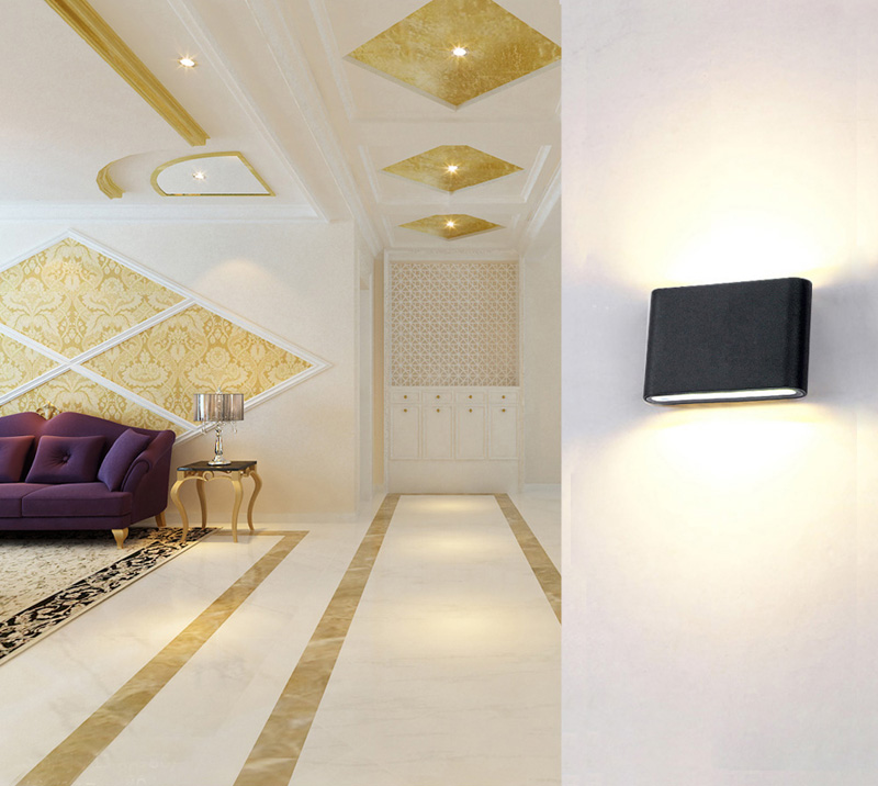 Jiawen Led Wall Lamp 6W 2835SMD Outdoor/Indoor Wall Lights Garden Lights for Living Room Corridor Decoration Lighting