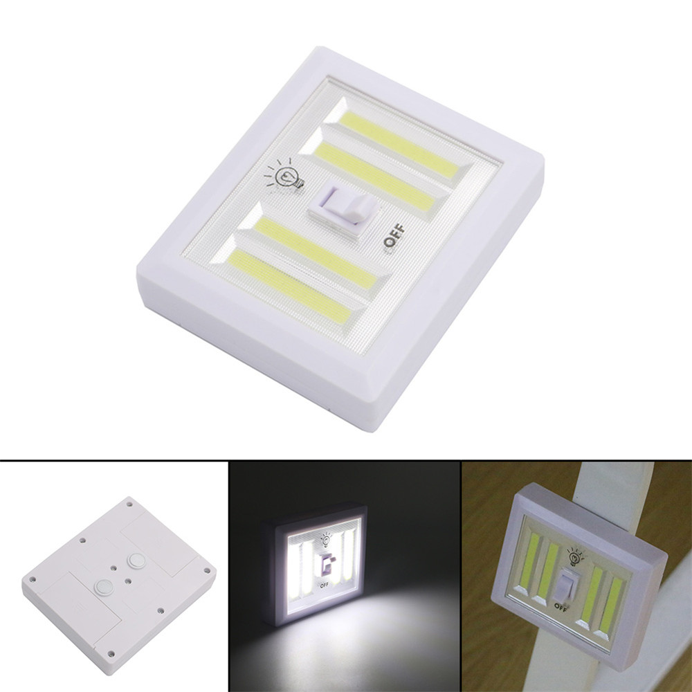 Supli 4COB Led Wireless Night Light Switch Wall Lamp Battery Operated Kitchen Cabinet Garage Closet Camp Emergency Lamp with Magnetic