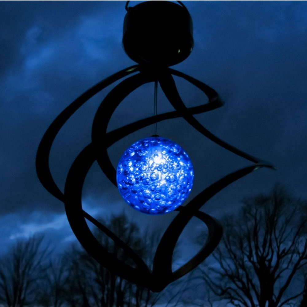 Supli New Home Solar Lights Wind Chimes Lamp garden Decoration 7 Colour Diamond