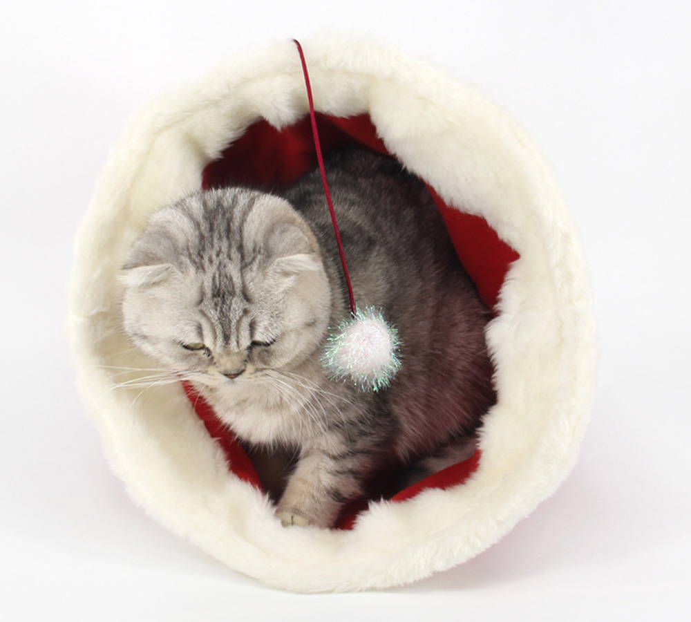Christmas Hat Pet Nest / Bed for Cat