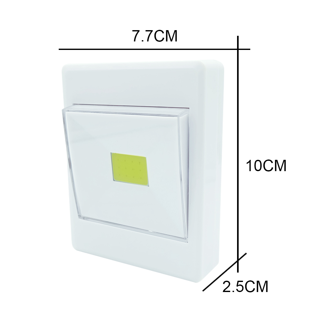 Brelong Portable Battery Operated COB LED Cordless Switch Night Light for Bedroom / Closet / Cabinet / Shelf