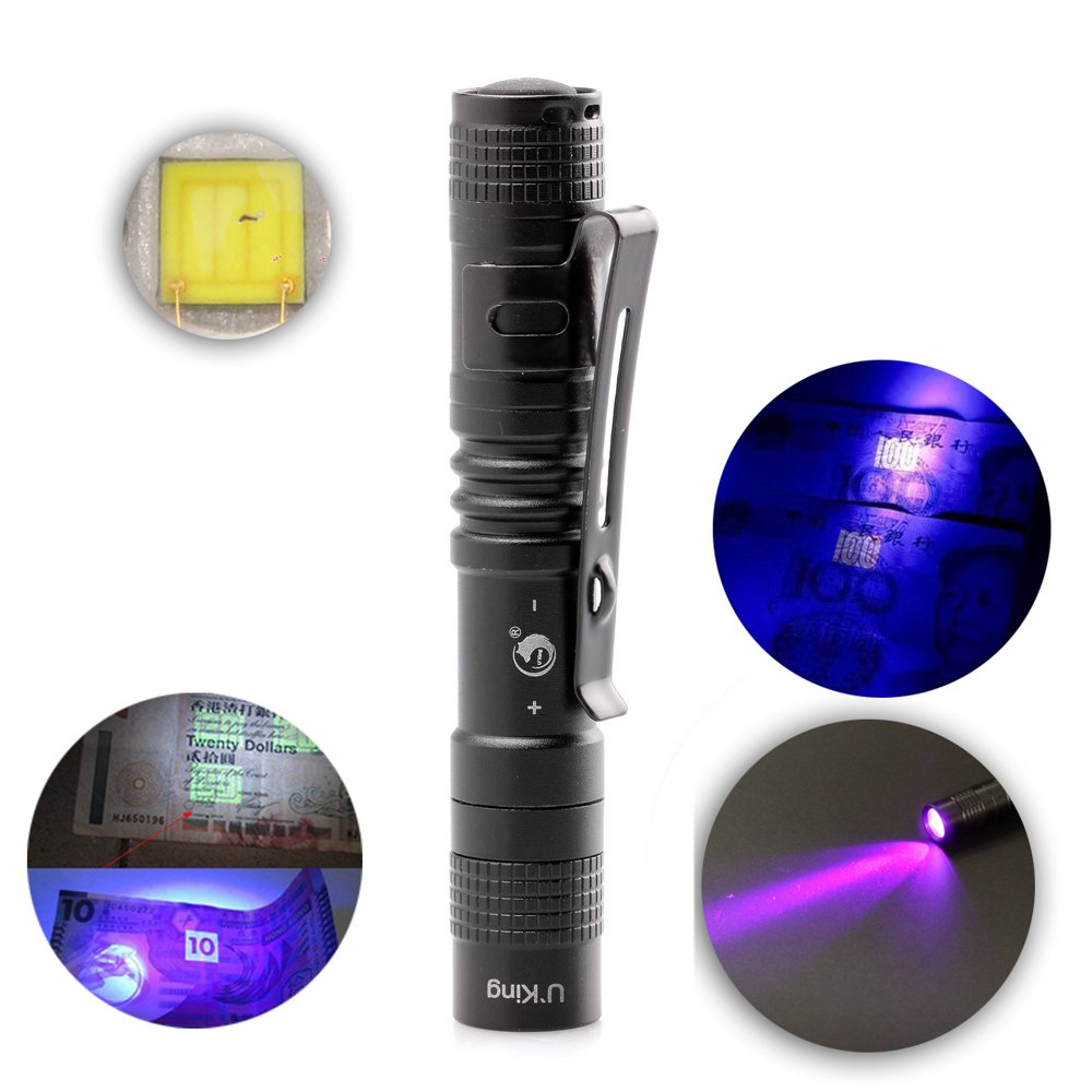 U`King ZQ-X1045 395nm UV Light Mini LED Flashlight