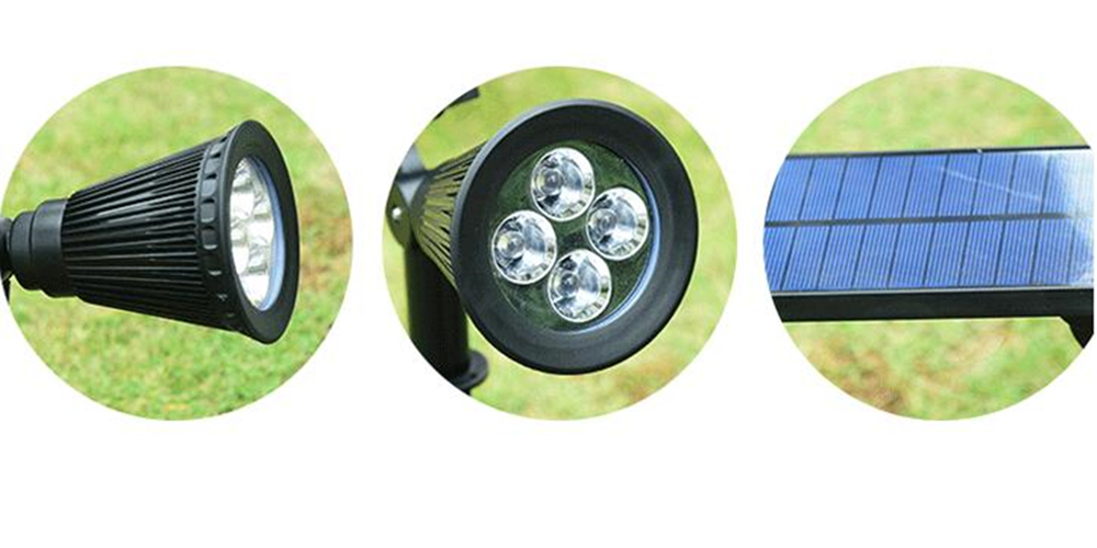 Colorful Gradient LED Polycrystalline Silicon Solar Outdoor Garden Decorative Lamp