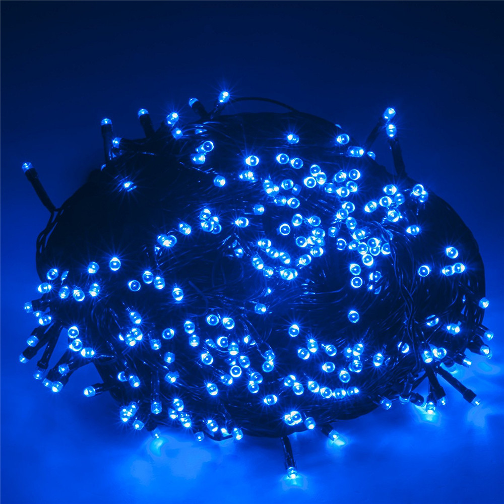 SUPli Solar Battery Powered Christmas String Lights 10M 100 LED Dual Power Decorative Fairy String Lights