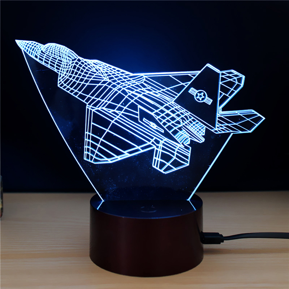 M.Sparkling TD144 Creative Aeroplane 3D LED Lamp