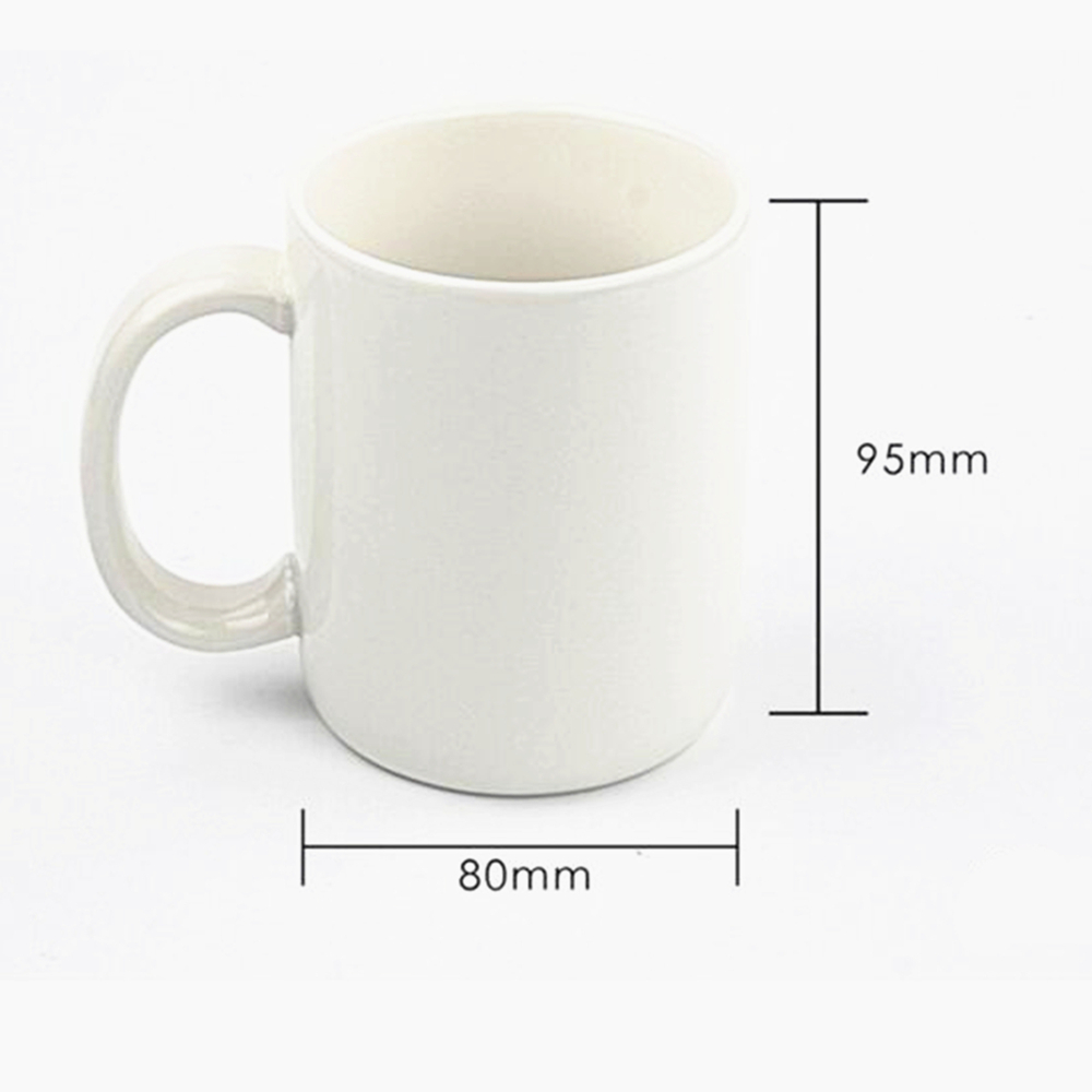 Funny Spoof Creative Middle Finger Ceramic Cup White