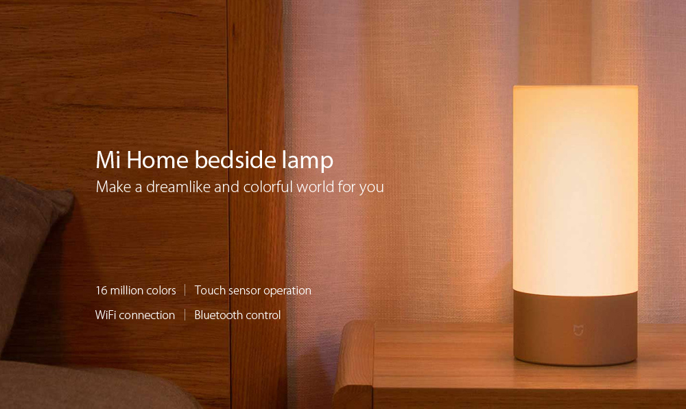 Mijia MJCTD01YL Bedside Lamp Night Light with OSRAM LED RGBW Touch Bluetooth Control WiFi Connection ( Update Version )