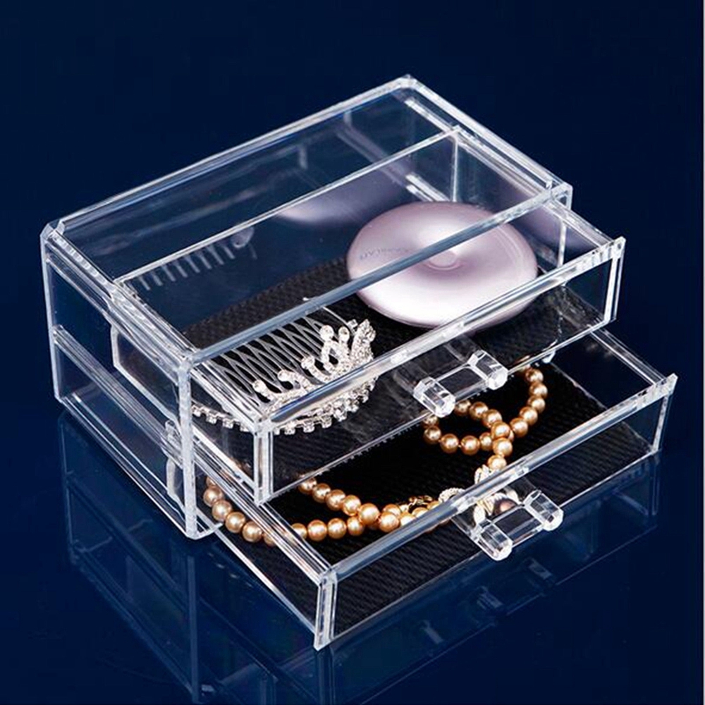 TODO 2 Drawer Cosmetic Box Makeup Organizer Storage Case