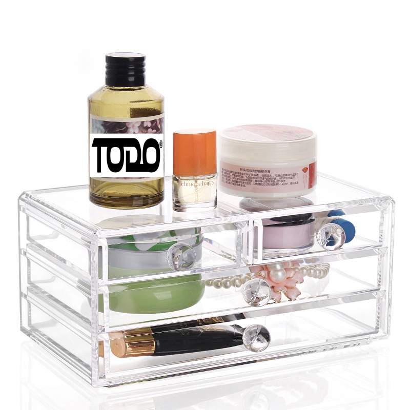 TODO Stages Cosmetic Acrylic Organizer Makeup Jewelry Case