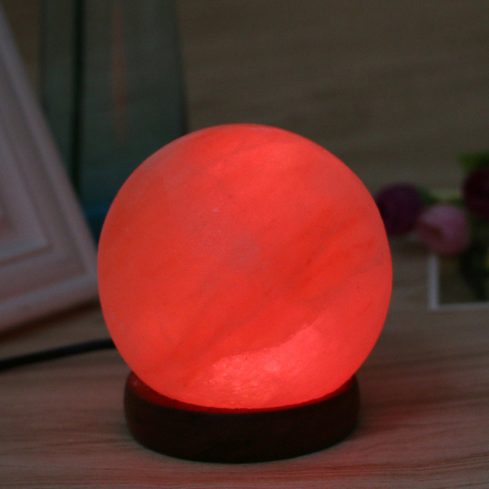 YouOKLight 3W 5V Round Hand Carved USB Himalayan Salt Lamp Night Light 1PC