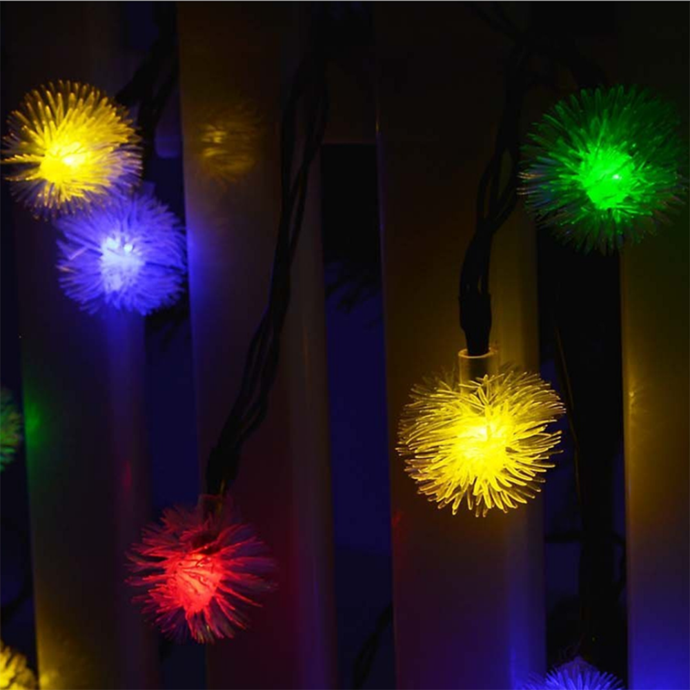 BRELONG Waterproof 4m 28LED Christmas Decorative Light String RGB EU Plug AC220-240V -Puffer Ball