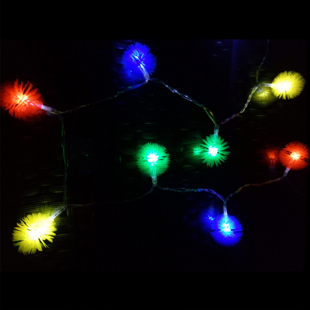 BRELONG Waterproof 4m 28LED Christmas Decorative Light String RGB EU Plug AC220-240V -Puffer Ball